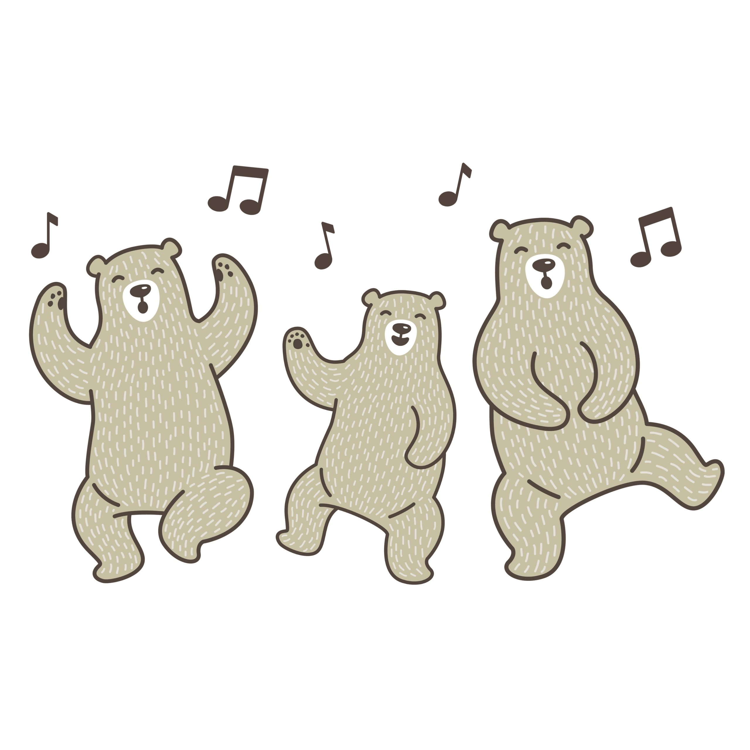Three Dancing Bears